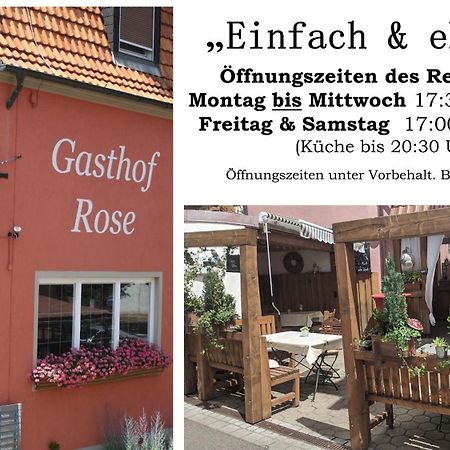 Gasthof Hotel Rose Obereisenheim Esterno foto